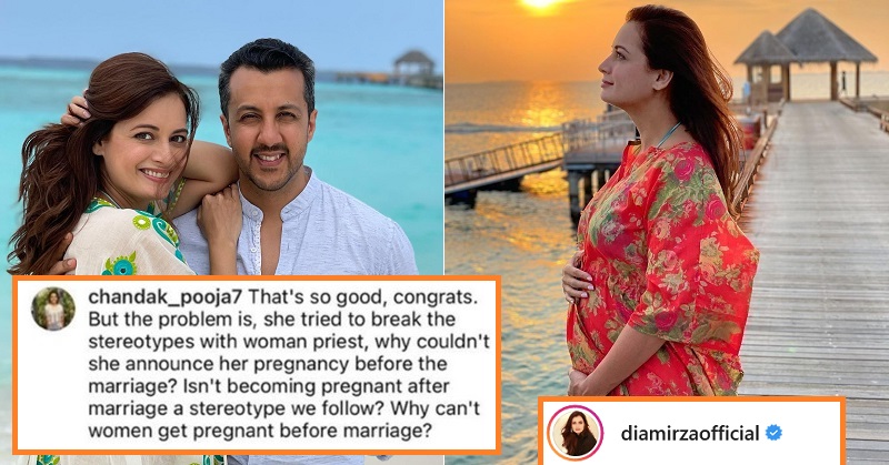 Dia Mirza Gives A Strong Reply To Girl Who Asked Why She Announced Pregnancy After Marriage