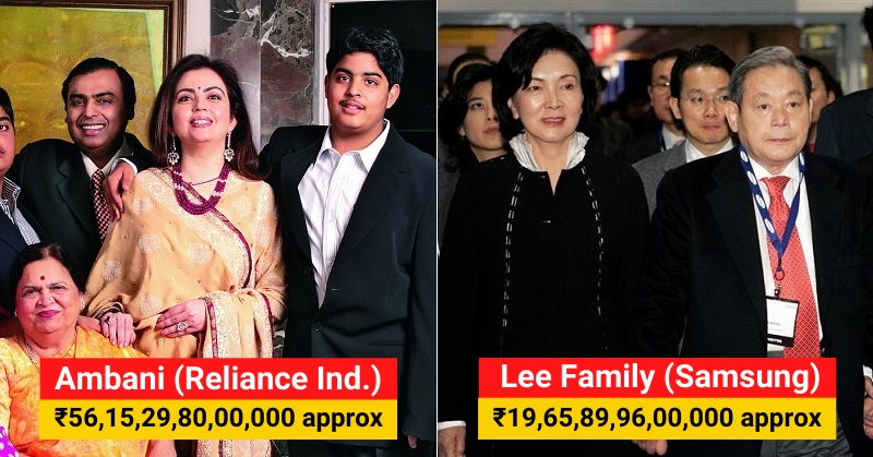 15 Richest Families In Asia And Their Net Worth Will Blow Your Mind