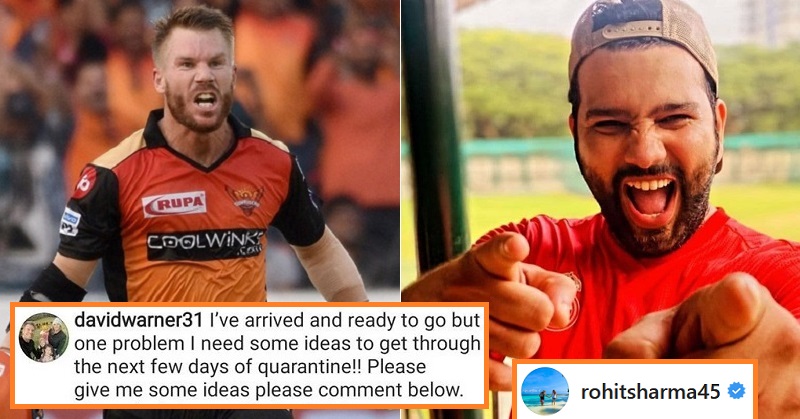 Rohit Sharma Roasts David Warner Badly After He Asks For Ideas To Get Through Quarantine