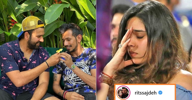 You Cannot Miss Ritika Sajdeh’s Reaction On Rohit Sharma And Chahal ‘Senorita’ Moment