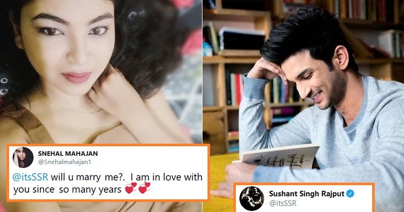 When Sushant Rajput Left A Dream Come True Reply To A Girl Who Asked “Will You Marry Me”?