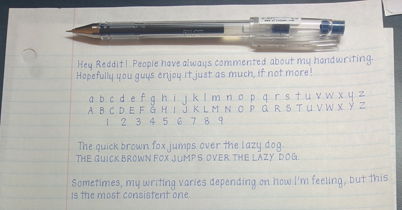 21 Best Handwriting Examples In The World That will Give You An Eyegasm