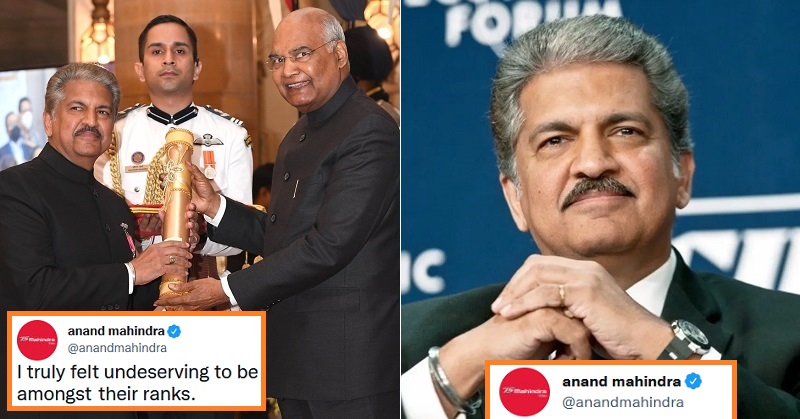 Anand Mahindra Said He Don’t Deserve Padma Bhushan & The Reason Will Make You Respect Him More