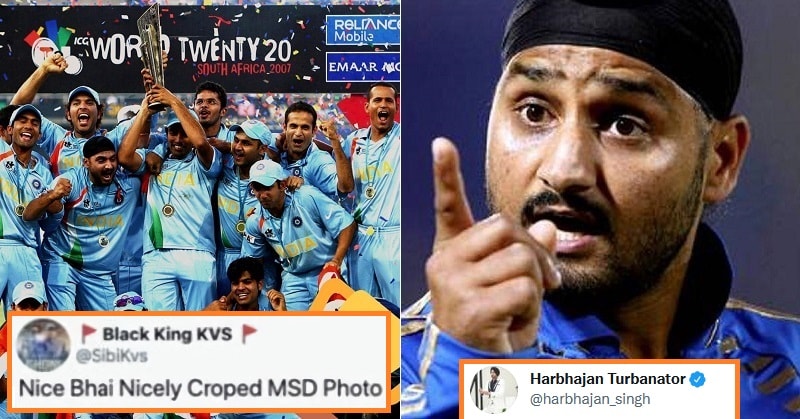 Harbhajan Singh Responds To Fan Who Accused Him Of Cropping MS Dhoni