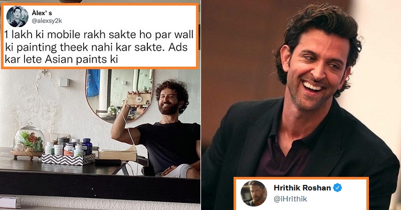 Hrithik Roshan Gives An Epic Reply To Fans After Being Trolled For ‘Seelan’ On House Wall