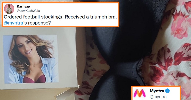 Man Gets Bra After Ordering Football Socks, Myntra Gives A Surprising Reply