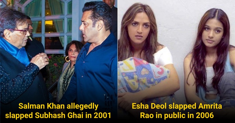 7 Times Celebrities Slapped Each Other And Lost Their Temper