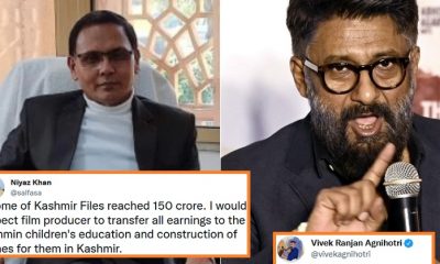 Vivek Agnihotri Gives Perfect Reply To IAS Officer’s Request To Donate Kashmir Files Earnings