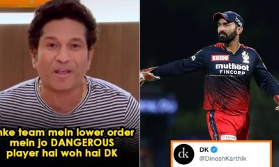 Sachin Tendulkar Heartily Applauds Dinesh Karthik, DK’s Response Is A Pure Gold