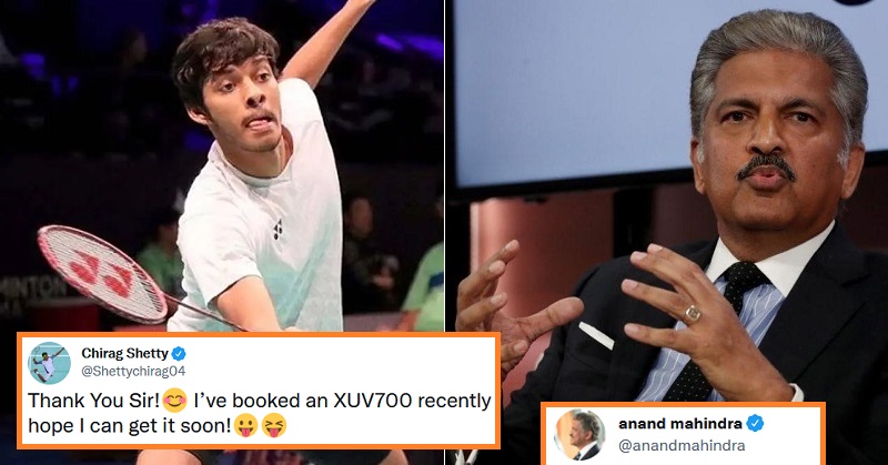 Chirag Shetty Gets Perfect Reply From Anand Mahindra After He Asked For His Booked XUV700