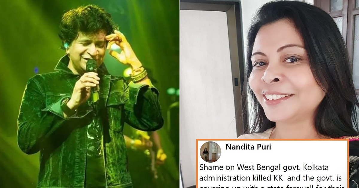 Om Puri’s Ex-Wife Nandita Said, ‘Kolkata Administration Killed KK’ In An Angry Post