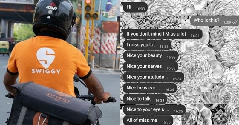 Swiggy Agent’s Creepy Messages Went Viral As Woman Shares Screenshots