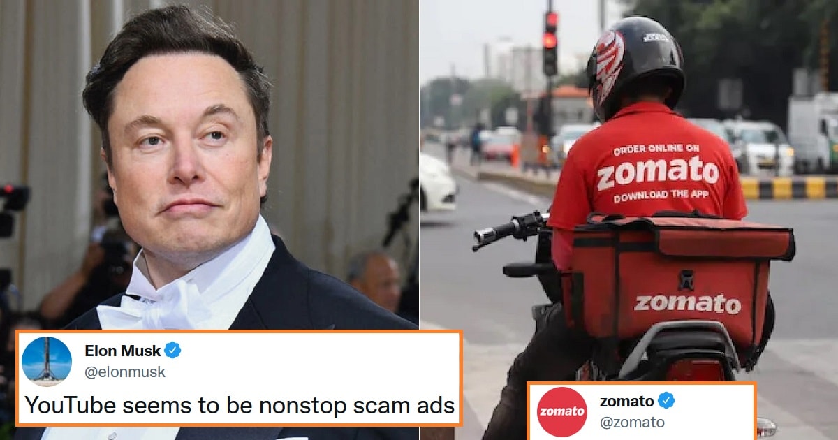 Zomato’s Hilarious Reply To Elon Musk’s Remarks On YouTube Ad Goes Viral