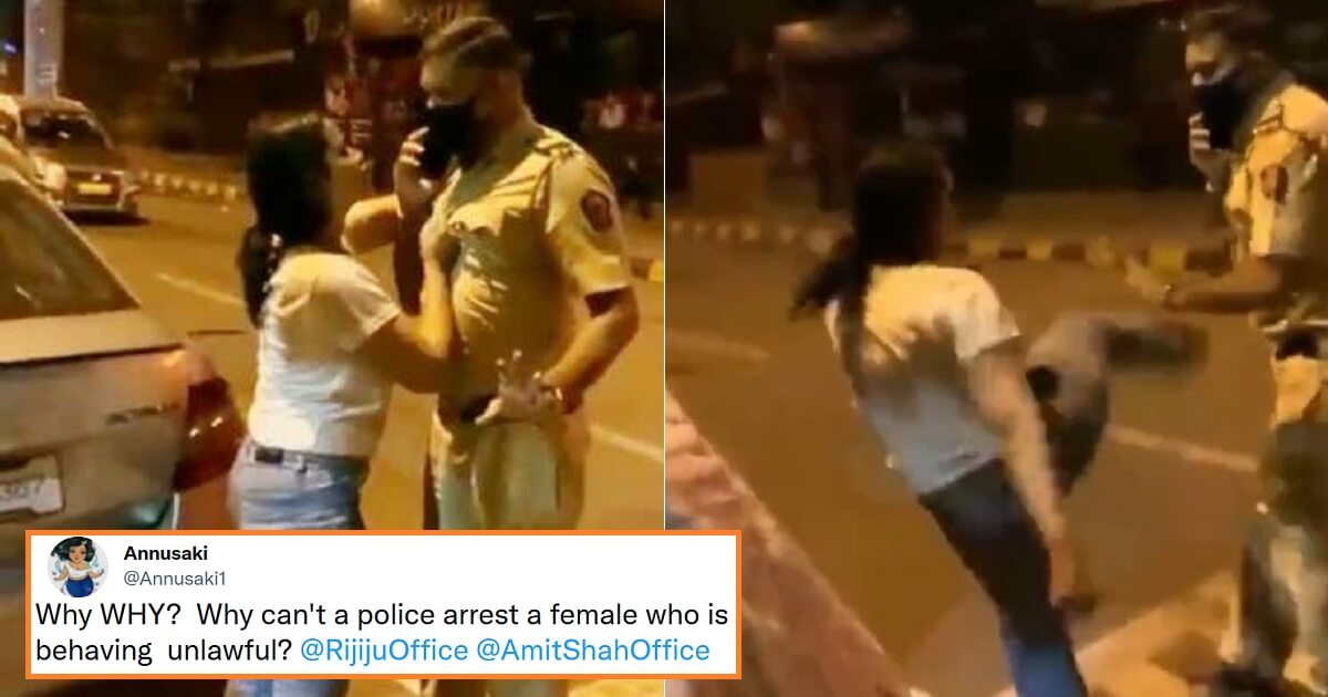 Drunk Woman Abuses Mumbai Police & Grabs His Collar, Here Is What Happened