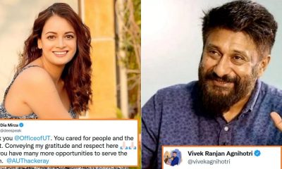 Vivek Agnihotri Takes Dig At Dia Mirza For Praising Uddhav Thackeray