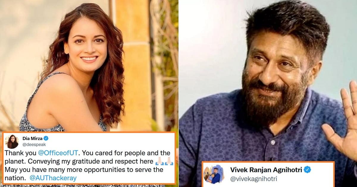 Vivek Agnihotri Takes Dig At Dia Mirza For Praising Uddhav Thackeray