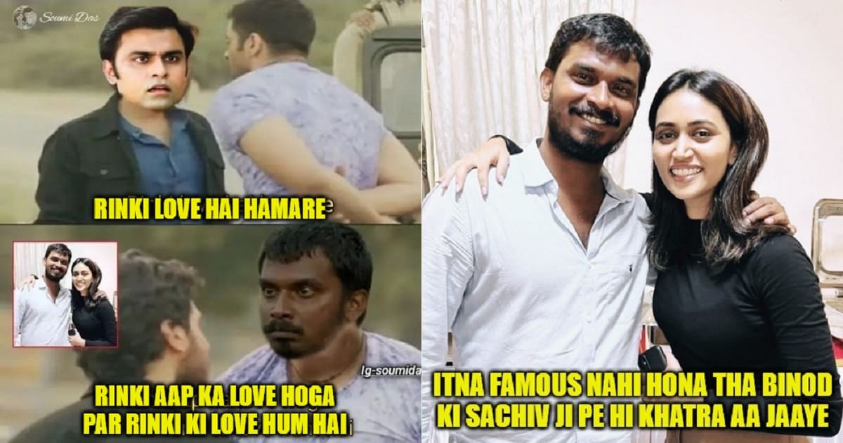 Binod memes with Rinki