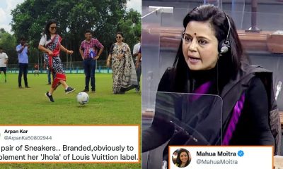 Mahua Moitra reply football shoes