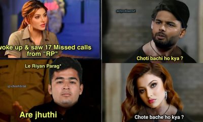 RishabhPant UrvashiRautela memes