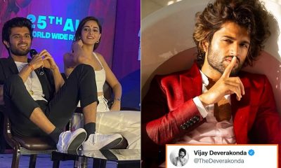 Vijay Deverakonda foot on table