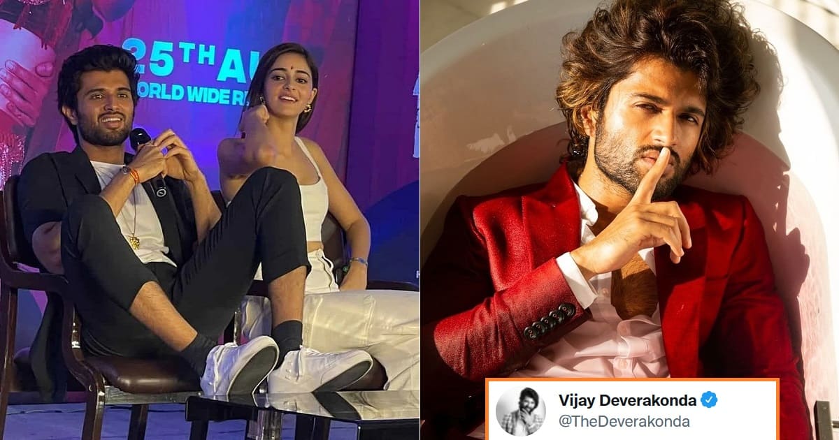 Vijay Deverakonda foot on table