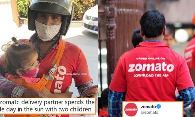 Zomato Delivery Boy Carrying His Kids