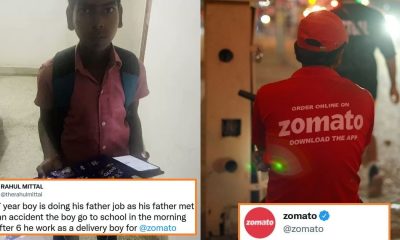 Zomato reply 14 year delivery boy