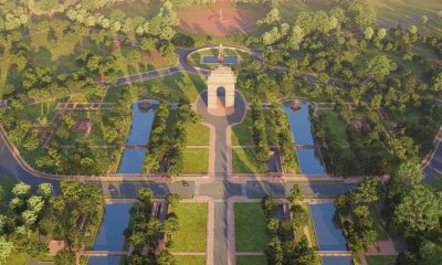 Aerial View India Gate