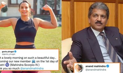 Anand Mahindra Geeta Phogat Mahindra Scorpio