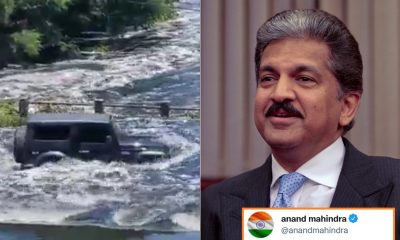 Anand Mahindra Thar Bangalore flood