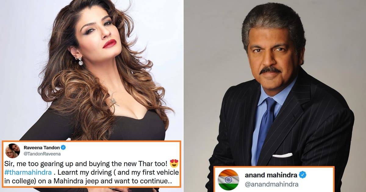 Raveena Tandon Anand Mahindra