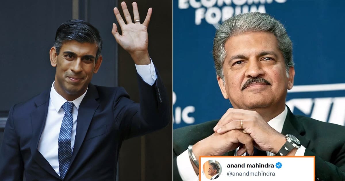 Anand Mahindra on Rishi Sunakbecomes PM