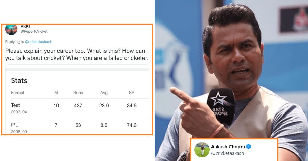 Aakash Chopra Hits Back At The Troll Who Called Him A