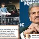 Anand Mahindra reply boy