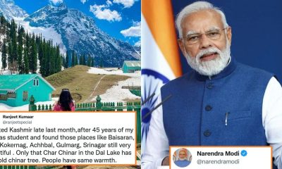 PM Modi Replies Twitter User visit Kashmir