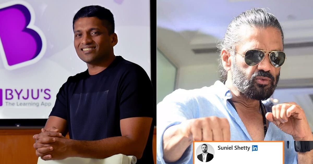 Suniel Shetty Indirectly Responded To Byju’s Decision To Fire 2,500 Employees