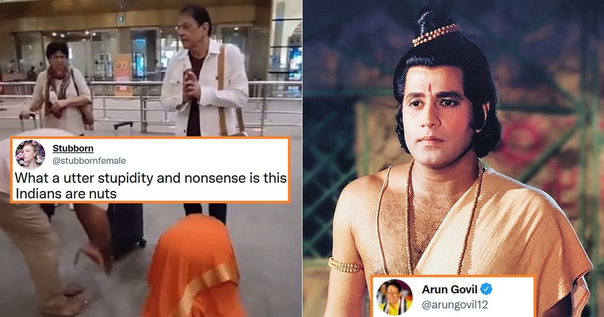 Ramayan Actor Arun Govil Finally Responds To The Viral Video Of Woman Falling At His Feet