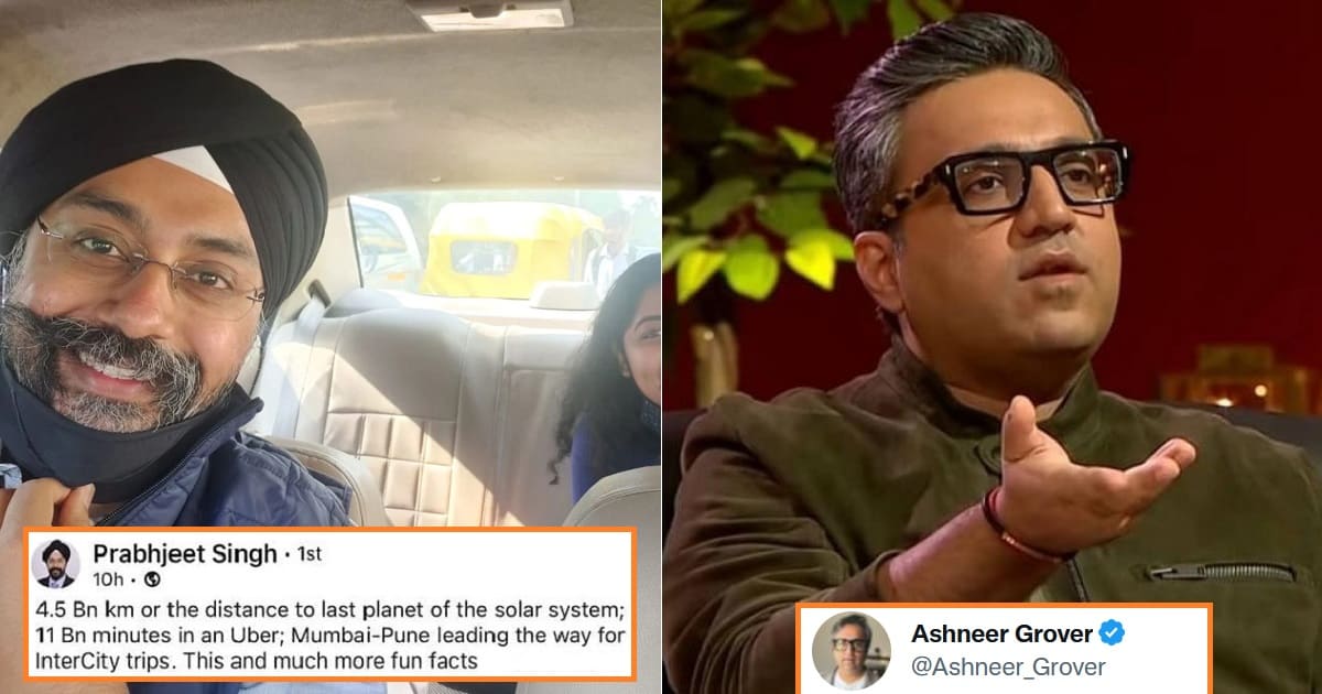 Ashneer Grover Takes A Dig At Uber President