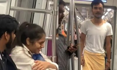 Delhi Metro guy in towel