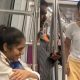 Delhi Metro guy in towel