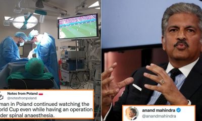 Man watches FIFA World while operation