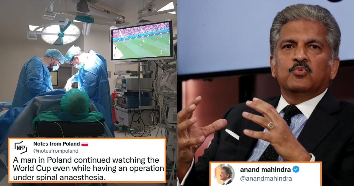 Man watches FIFA World while operation