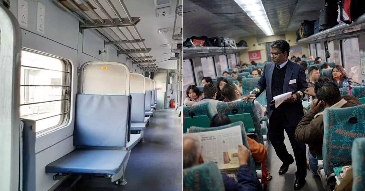 Railway passenger finds his seat doesn