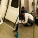 boy clean floor Delhi Metro