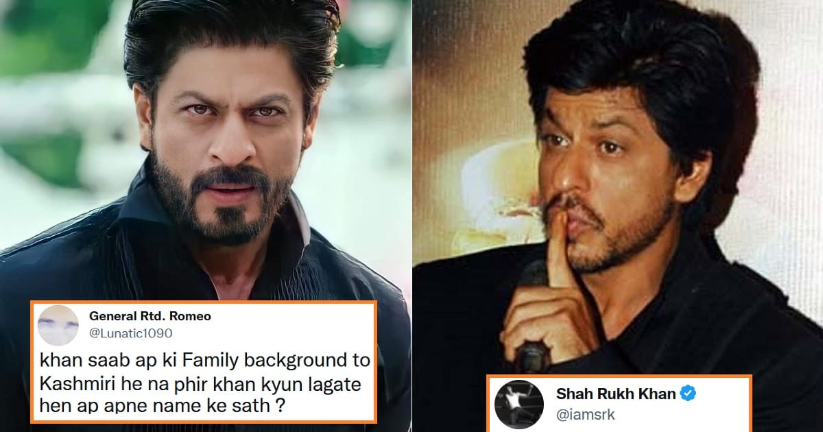 SRK Gives Perfect Reply To Fan Who Asks Why He Uses ‘Khan’ Despite His ‘Kashmiri Background’