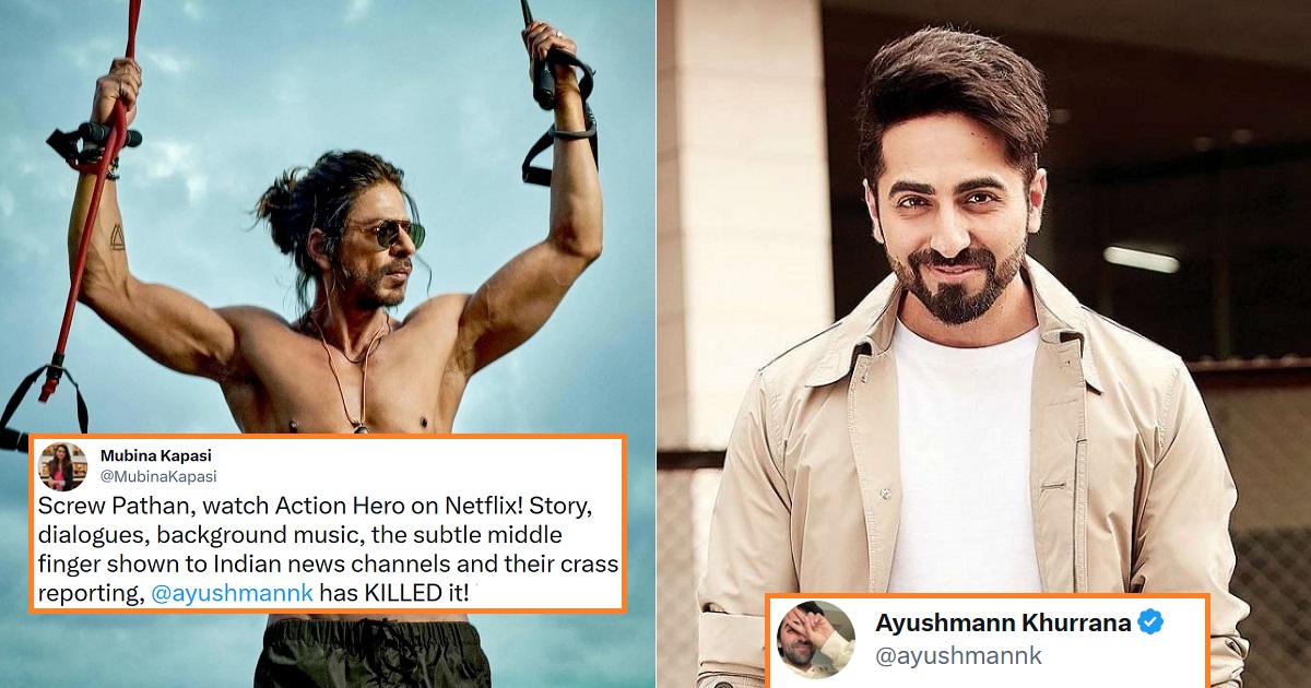 Ayushmann Khurrana reply fan Slamming Pathaan