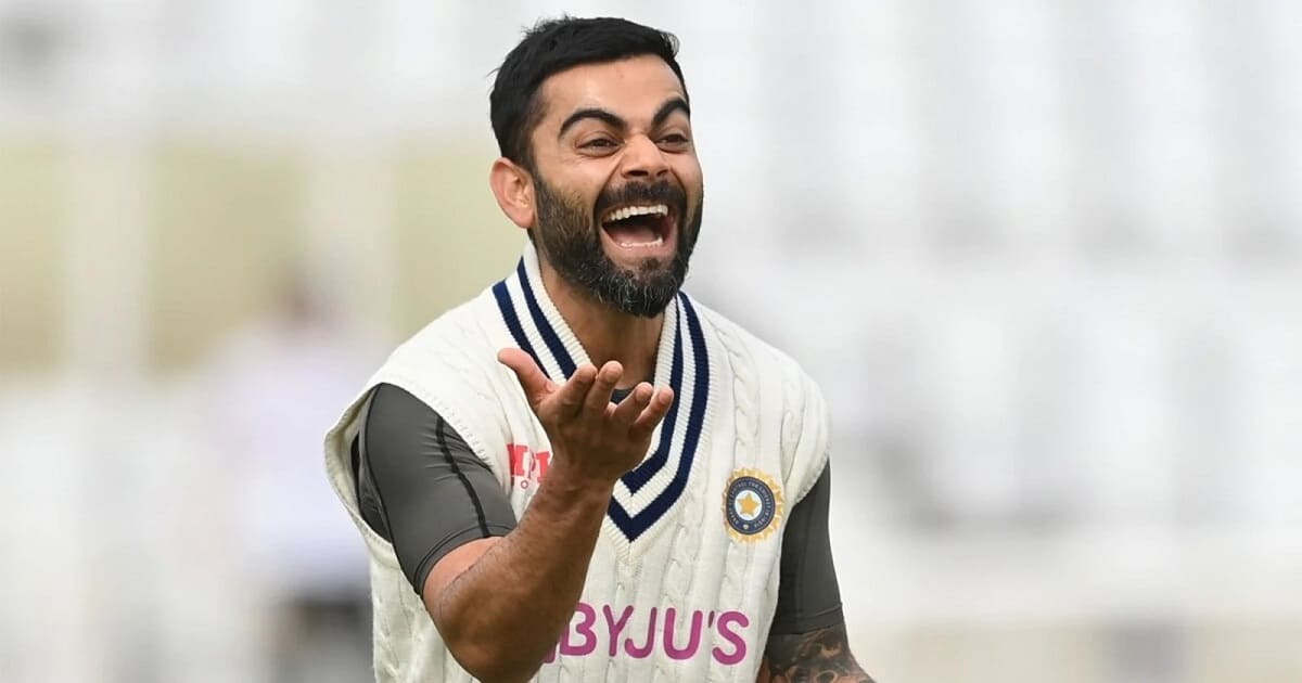 virat kohli laughing