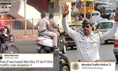 Mumbai Police reply without helmet