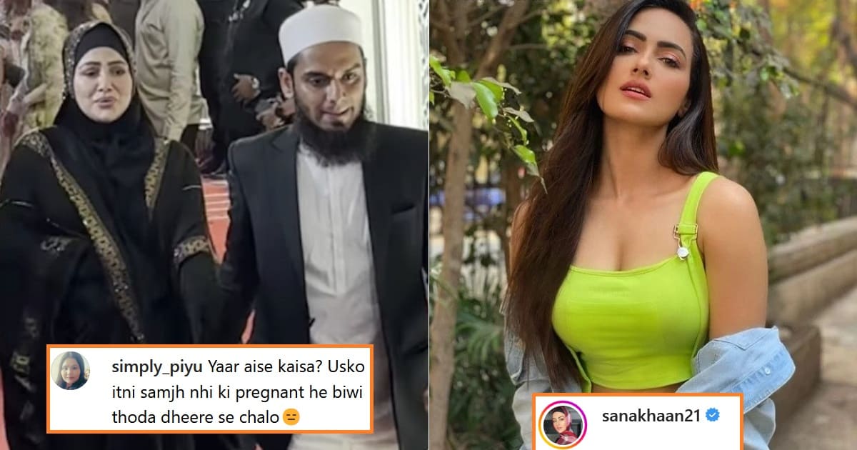 Sana Khan Husband Dragging