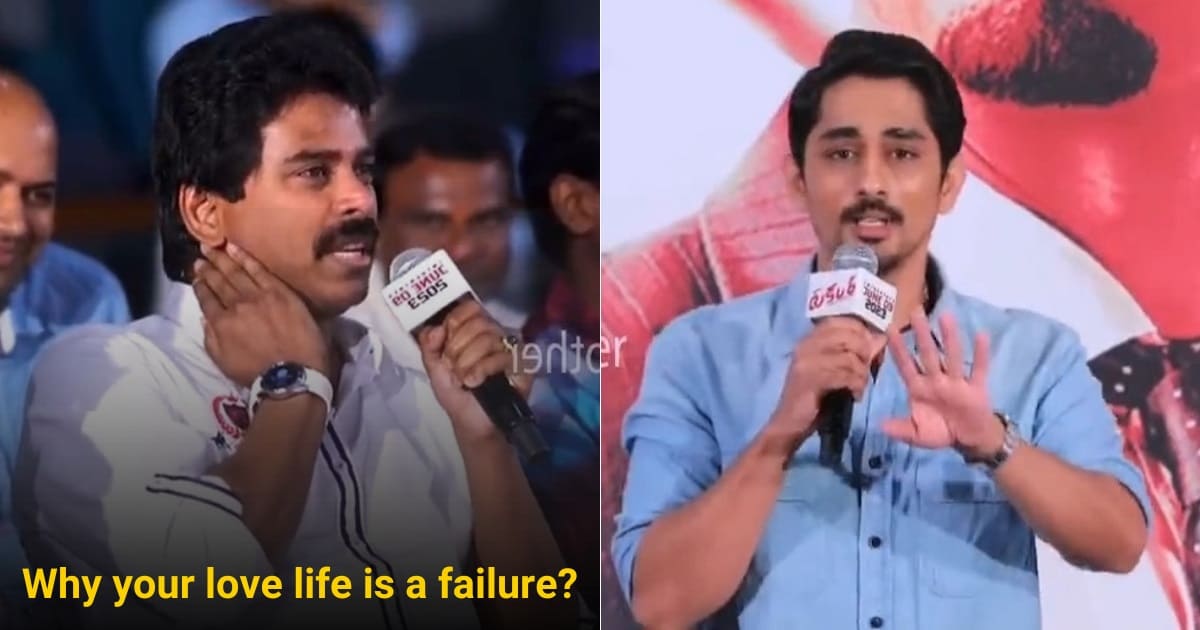 Actor Siddharth on love life